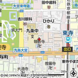 京都府京都市南区西九条川原城町20周辺の地図