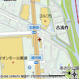 愛知県知多郡東浦町緒川旭18-1周辺の地図
