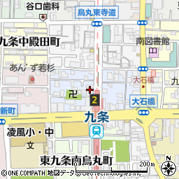 京都府京都市南区東九条烏丸町10周辺の地図