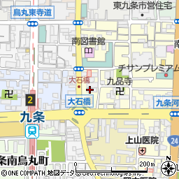 京都府京都市南区東九条上御霊町2-11周辺の地図