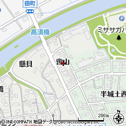 愛知県刈谷市高須町啻山周辺の地図