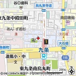 京都府京都市南区東九条烏丸町11周辺の地図