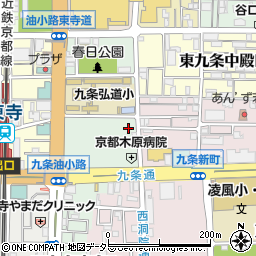 京都府京都市南区西九条春日町4周辺の地図
