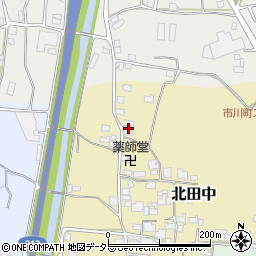 兵庫県神崎郡市川町北田中61周辺の地図