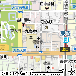 京都府京都市南区西九条川原城町19周辺の地図