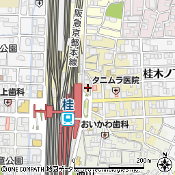 ミニミニＦＣ　桂店周辺の地図