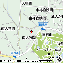 愛知県知多郡東浦町緒川南大狭間68-3周辺の地図
