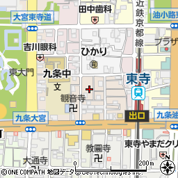 京都府京都市南区西九条川原城町45周辺の地図