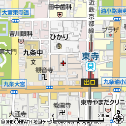 京都府京都市南区西九条川原城町54周辺の地図