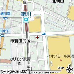 愛知県知多郡東浦町緒川旭7-3周辺の地図