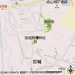 千葉県館山市宮城周辺の地図