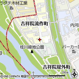 京都府京都市南区吉祥院流作町34-15周辺の地図