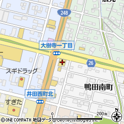 ＡＯＫＩ岡崎鴨田店周辺の地図