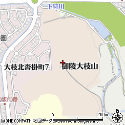 京都府京都市西京区御陵大枝山周辺の地図