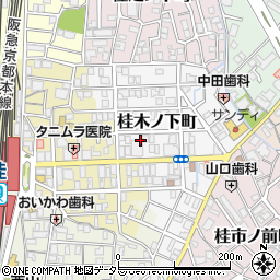 京都府京都市西京区桂木ノ下町周辺の地図