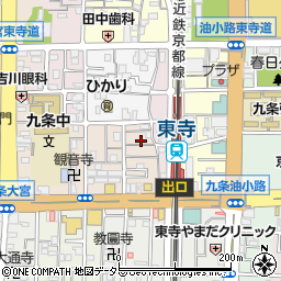 京都府京都市南区西九条川原城町65周辺の地図