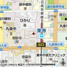 京都府京都市南区西九条川原城町64周辺の地図