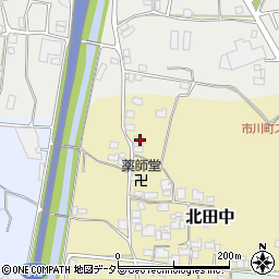 兵庫県神崎郡市川町北田中61-1周辺の地図