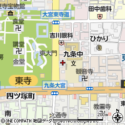 京都府京都市南区東寺東門前町13周辺の地図