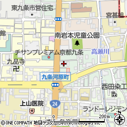 京都府京都市南区東九条河西町4周辺の地図