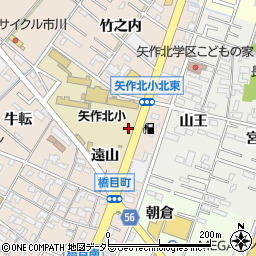愛知県岡崎市橋目町東遠山周辺の地図
