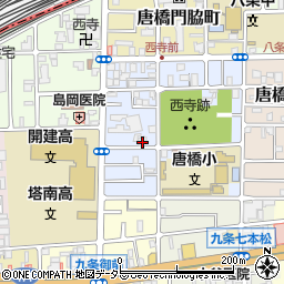 京都府京都市南区唐橋西寺町20周辺の地図