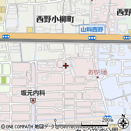 京都府京都市山科区西野大鳥井町8-13周辺の地図