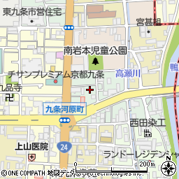 京都府京都市南区東九条河西町21周辺の地図