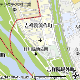 京都府京都市南区吉祥院流作町34-17周辺の地図
