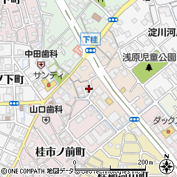 京都府京都市西京区桂朝日町周辺の地図