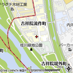 京都府京都市南区吉祥院流作町34-18周辺の地図