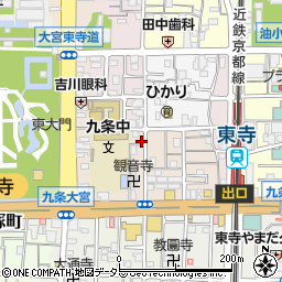 京都府京都市南区西九条川原城町17周辺の地図
