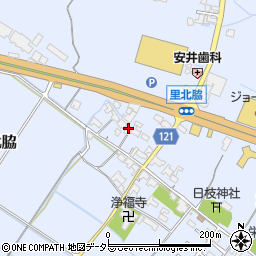 滋賀県甲賀市水口町北脇1366周辺の地図