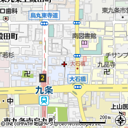 京都府京都市南区東九条烏丸町26周辺の地図
