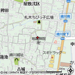 愛知県知多郡東浦町緒川屋敷参区129周辺の地図