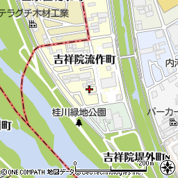 京都府京都市南区吉祥院流作町34-8周辺の地図