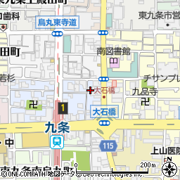 京都府京都市南区東九条烏丸町34周辺の地図