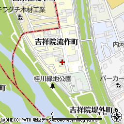 京都府京都市南区吉祥院流作町34-7周辺の地図