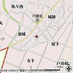 愛知県岡崎市小針町城跡25周辺の地図