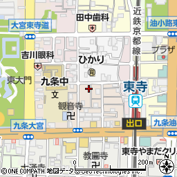 京都府京都市南区西九条川原城町43周辺の地図