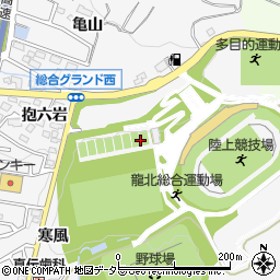 愛知県岡崎市真伝町抱六岩12周辺の地図