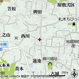愛知県知多郡東浦町緒川屋敷参区82周辺の地図