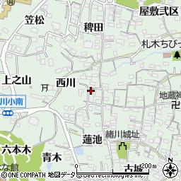 愛知県知多郡東浦町緒川屋敷参区83周辺の地図