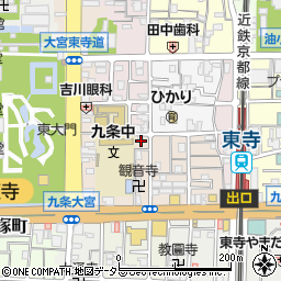 京都府京都市南区西九条川原城町16周辺の地図