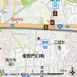 京都市交通局　地下鉄東野駅周辺の地図