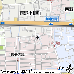 京都府京都市山科区西野大鳥井町8-9周辺の地図