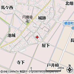 愛知県岡崎市小針町城跡57周辺の地図