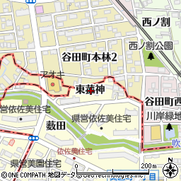 愛知県安城市美園町東菰神周辺の地図