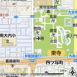 京都府京都市南区九条町周辺の地図