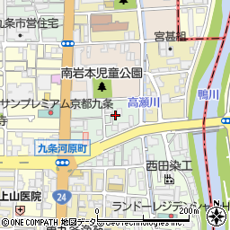 京都府京都市南区東九条河西町17周辺の地図